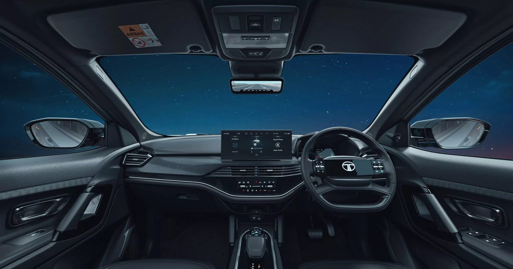 Interior del Tata Harrier.ev. Interior del Tata Harrier.ev.