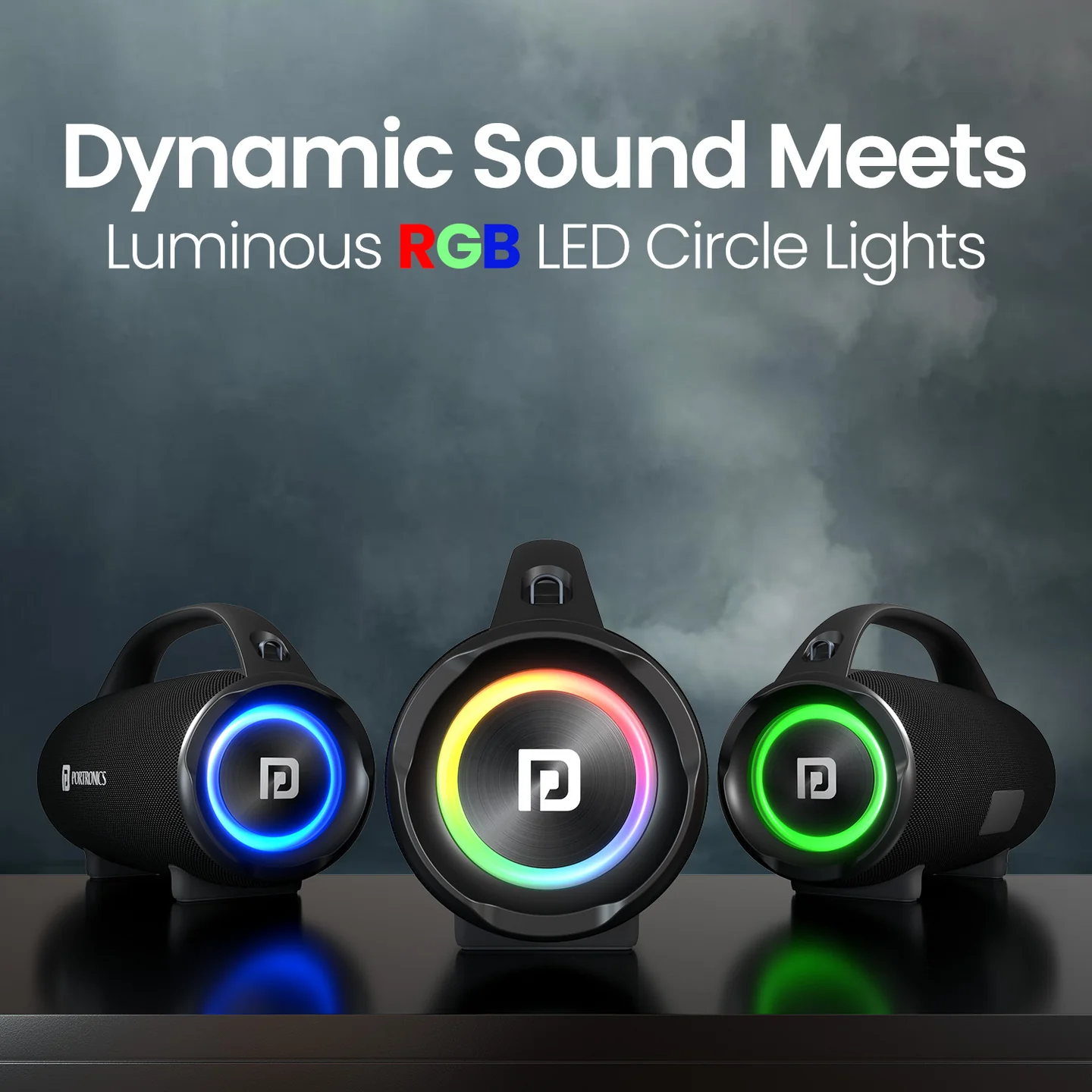 Altavoz portátil Thunder 2.0 con luz RGB para fiestas Altavoz portátil Thunder 2.0 con luz RGB para fiestas