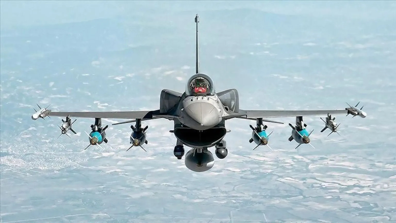 Aviones F-16 Un avión F-16. Ilustración: AFP