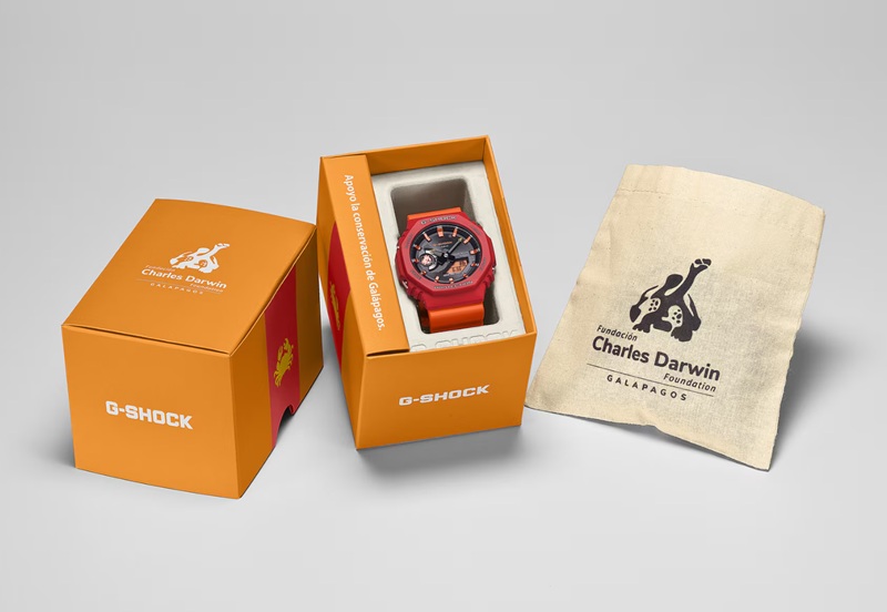 Vista lateral del reloj Casio G-Shock Rock Crab