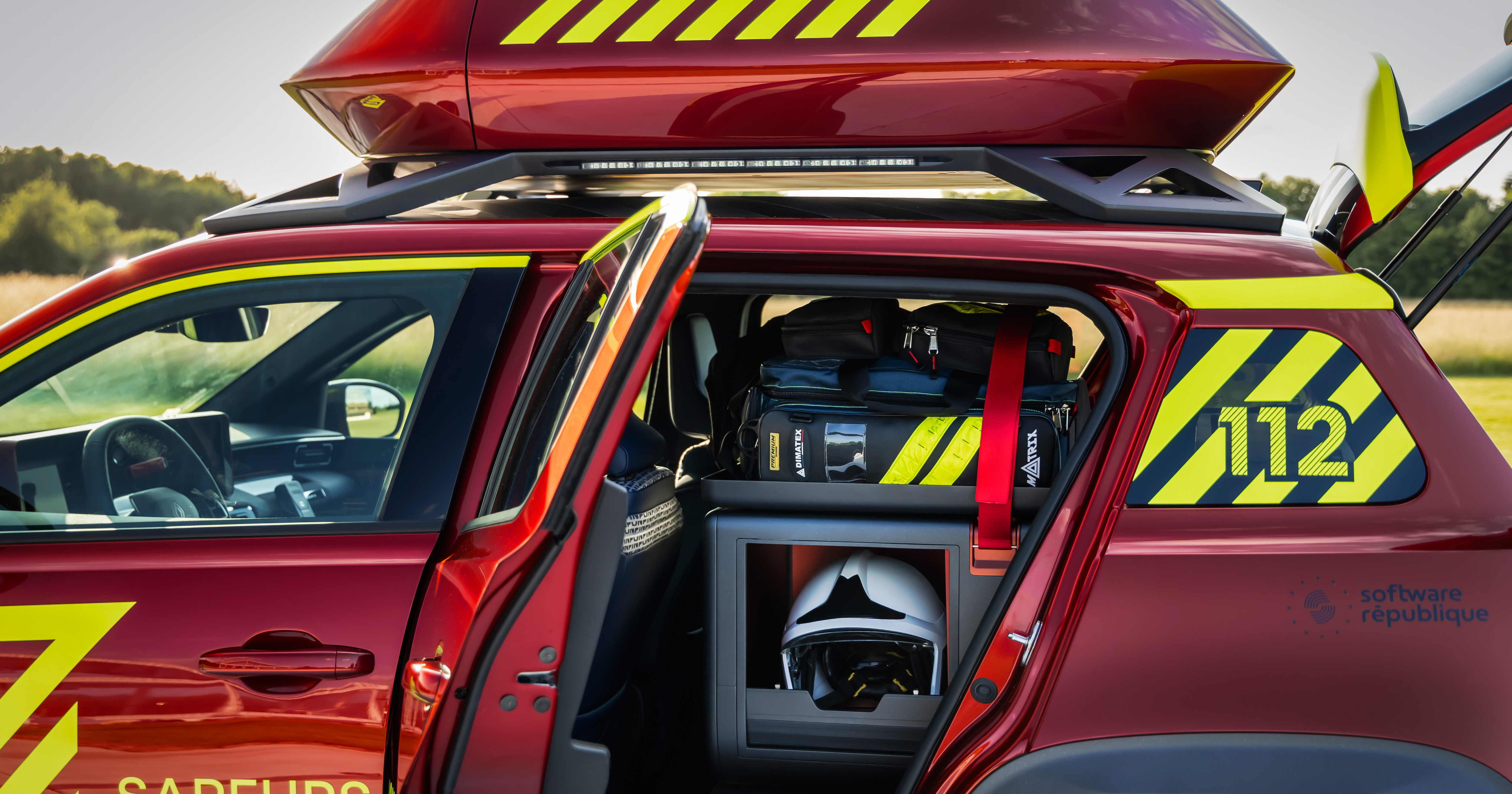 Maletero y equipo del Renault Vision 4Rescue Maletero y equipo del Renault Vision 4Rescue