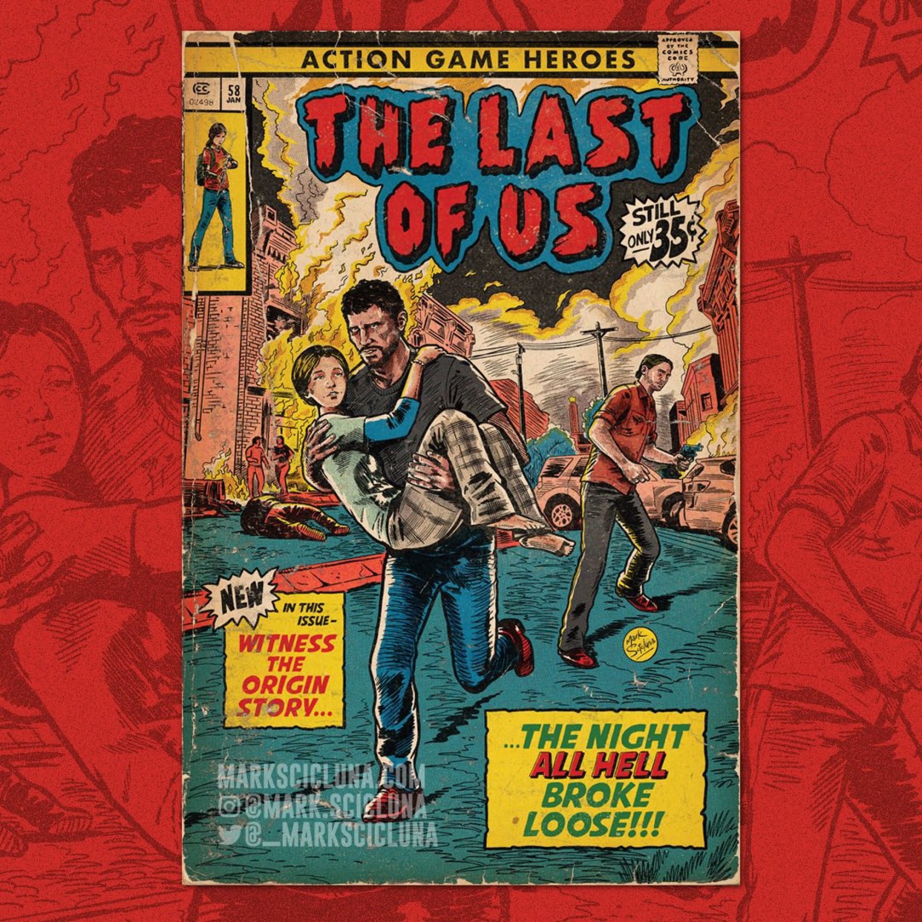 El resultado es impresionante: el ex ilustrador de Rockstar Games crea portadas para cómics retro sobre videojuegos-3
