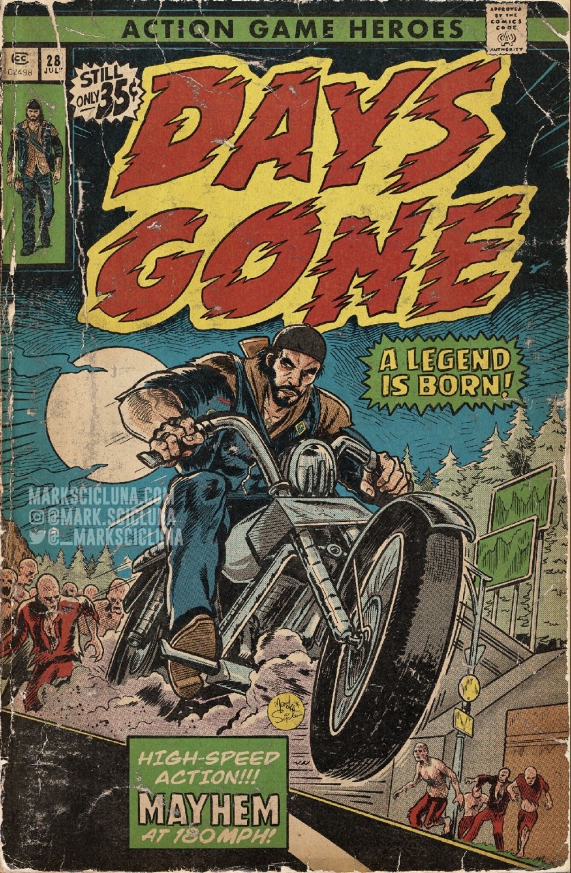 El resultado es impresionante: el ex ilustrador de Rockstar Games crea portadas para cómics retro sobre videojuegos-5