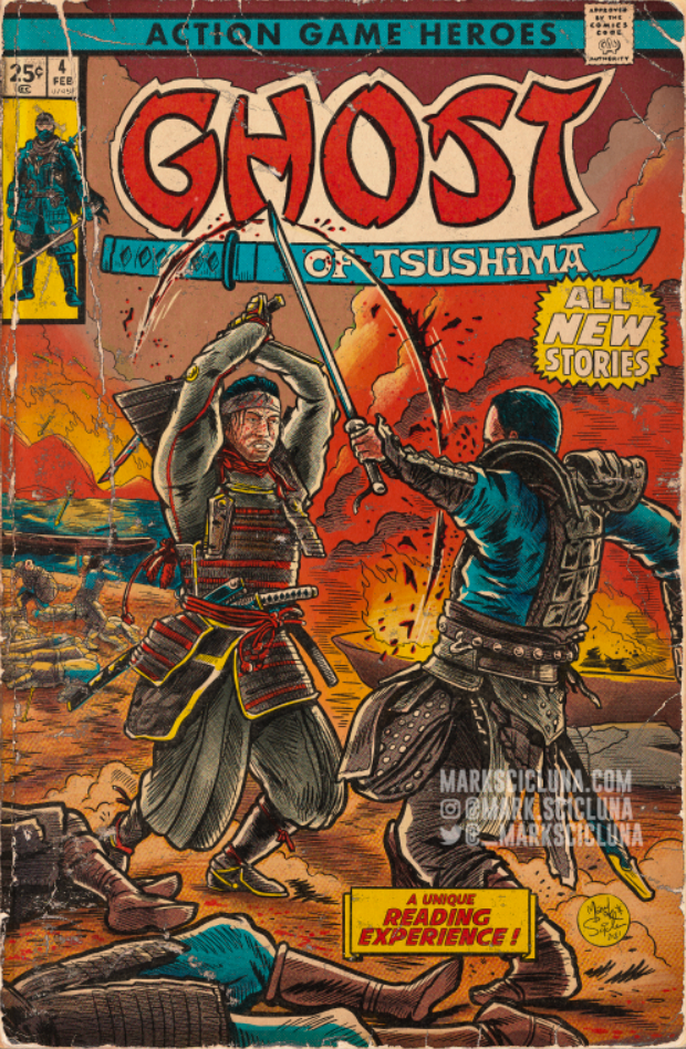El resultado es impresionante: el ex ilustrador de Rockstar Games crea portadas para cómics retro sobre videojuegos-8