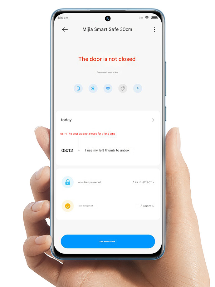 Xiaomi Mijia Smart Safe vista frontal Xiaomi Mijia Smart Safe vista frontal