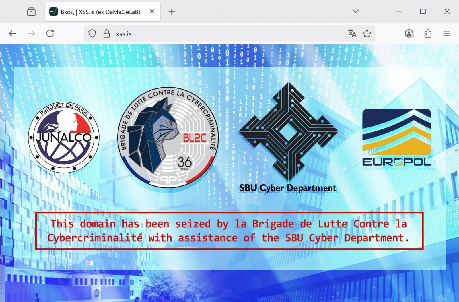 XSS.is ya no funciona, ahora tiene los siguientes títulos. Ilustración: bleepingcomputer.com