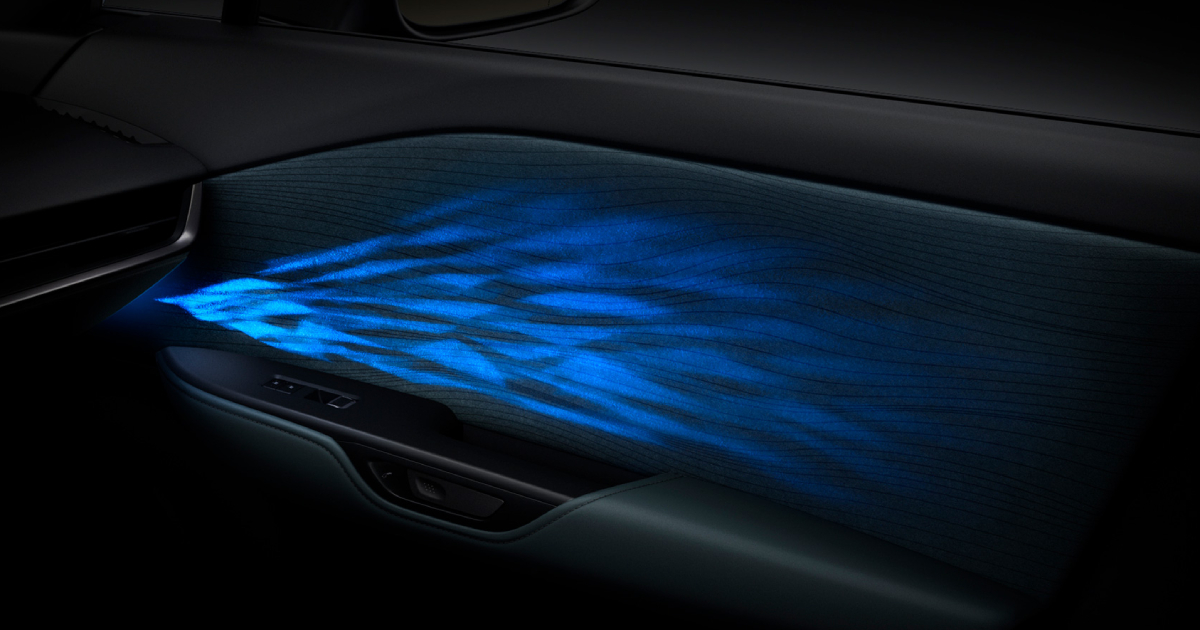 Demostración de 'Dynamic Shadowy Illumination' en Lexus RZ