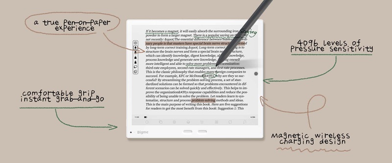 Tablet Bigme B10 con pantalla E Ink Kaleido 3 a color