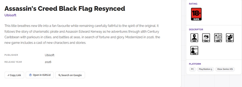 Fotograma de Assassin's Creed Black Flag: Resynced