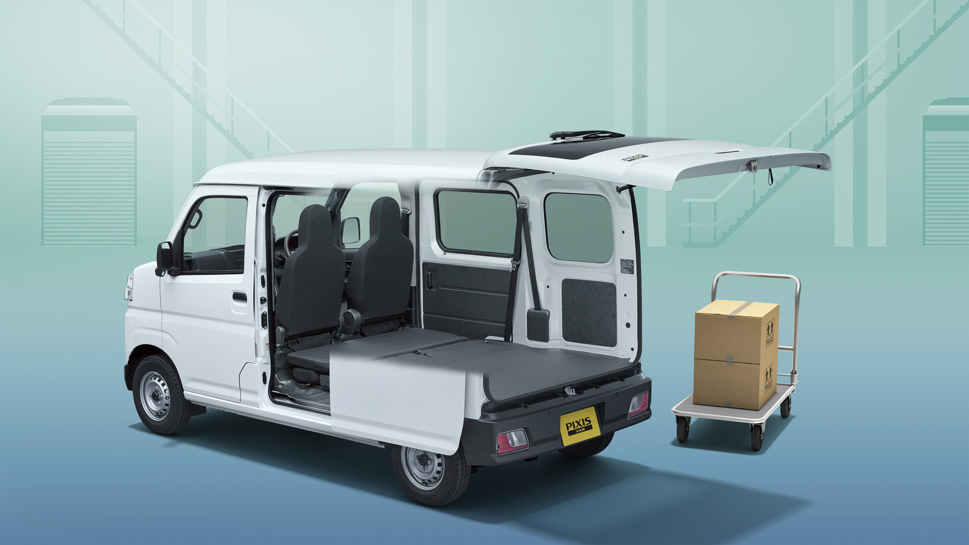 Vista frontal de la Toyota Pixis Van BEV