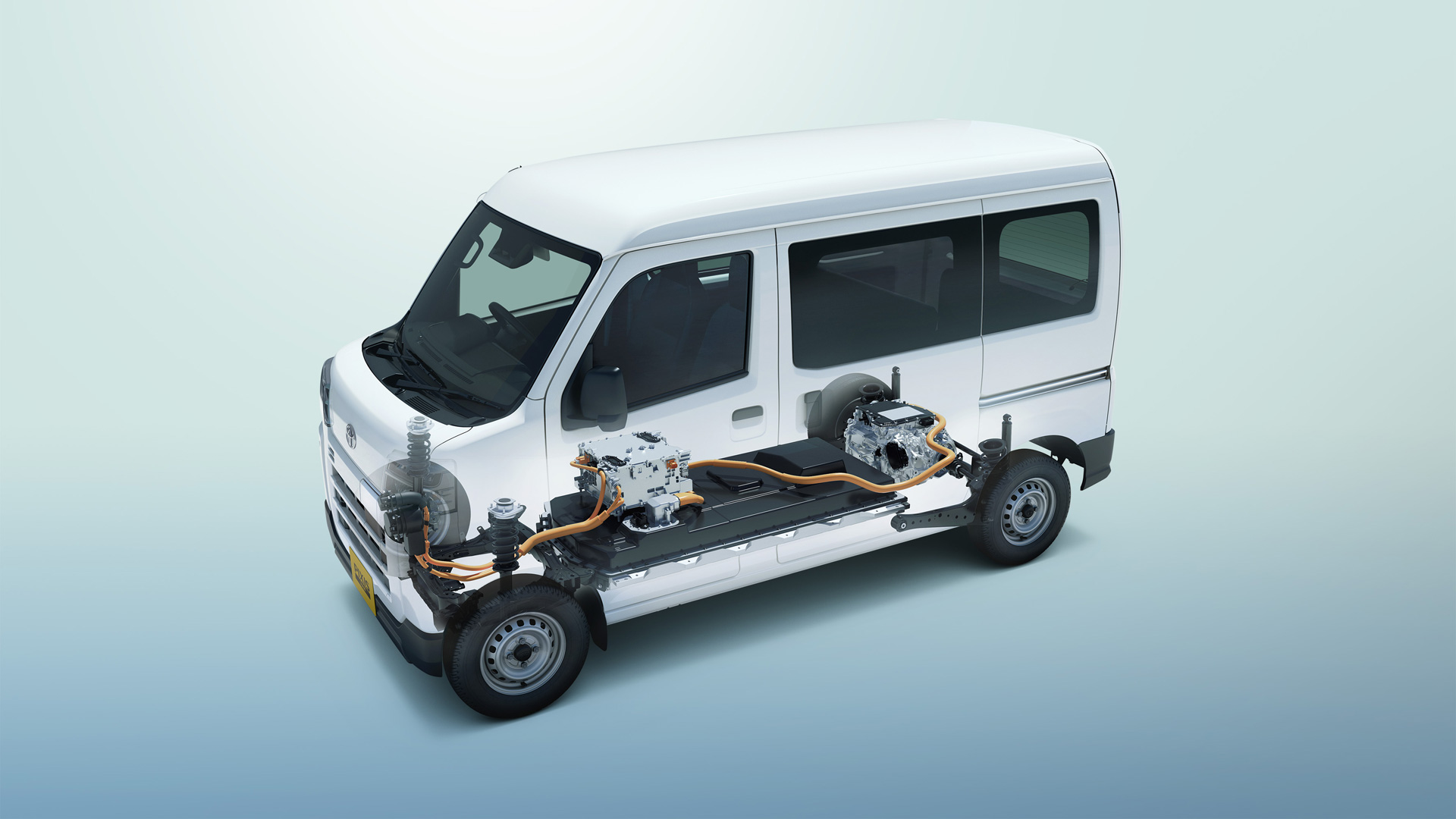 Vista lateral de la Toyota Pixis Van BEV