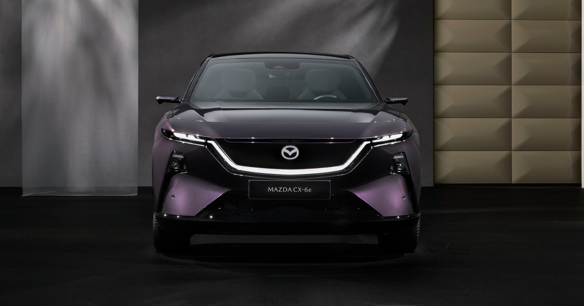 Mazda CX-6e en el Salón del Automóvil de Bruselas