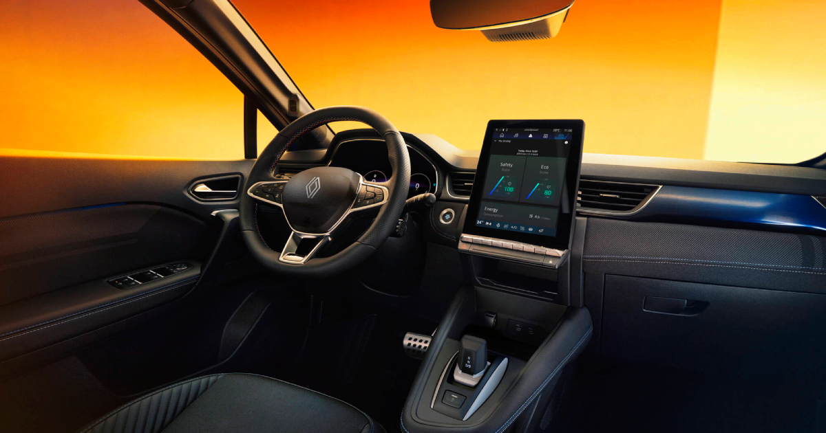 Interior del Renault Captur Eco-G 120