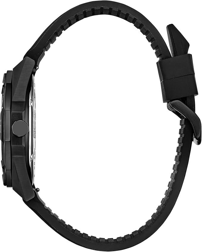 Vista frontal del reloj Citizen Black Panther
