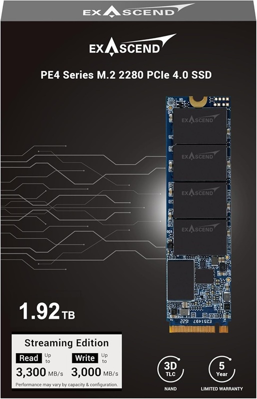 Exascend PE4 16TB SSD en formato M.2