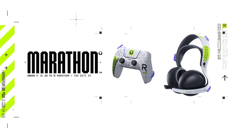 Controlador DualSense y auriculares Pulse Elite en estilo Marathon