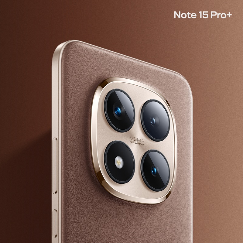 Imagen detallada de la parte trasera del Redmi Note 15 Pro+