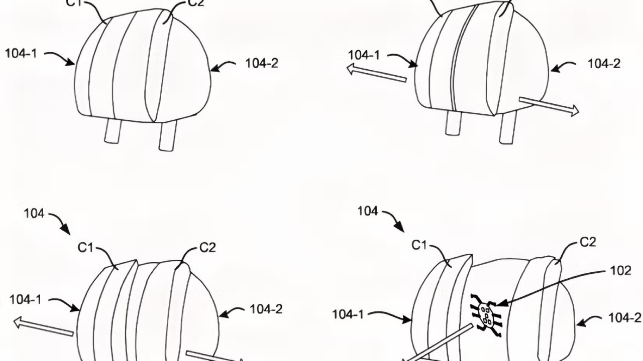 Concepto de diseño del masajador de cabeza patentado de Mercedes-Benz