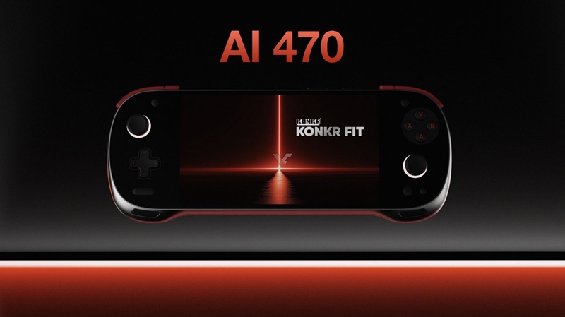 Demonstración de la consola Konkr Fit con el chip Ryzen HX 470