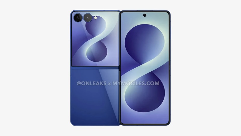 Detalles de los renders del Galaxy Z Flip 8, destacando su compacidad