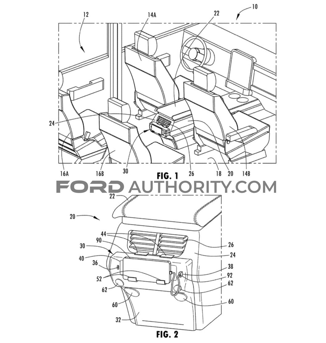 Concepto de Puertos de Carga Removibles de la Patente de Ford 2