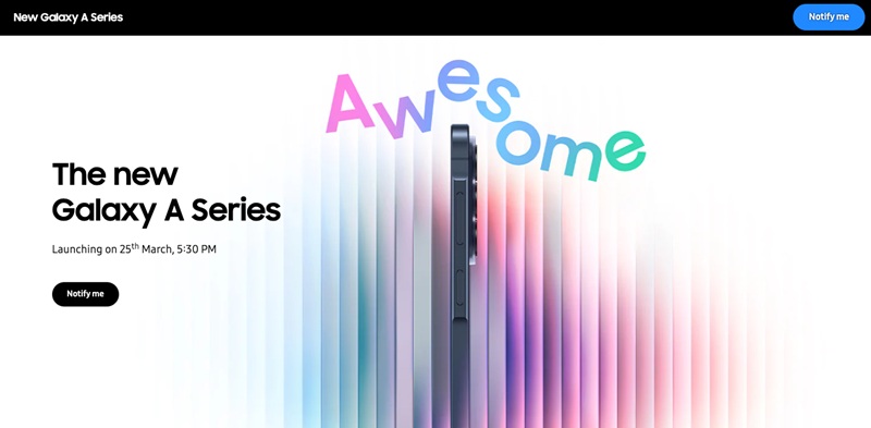 Campaña publicitaria del Samsung Galaxy A en India