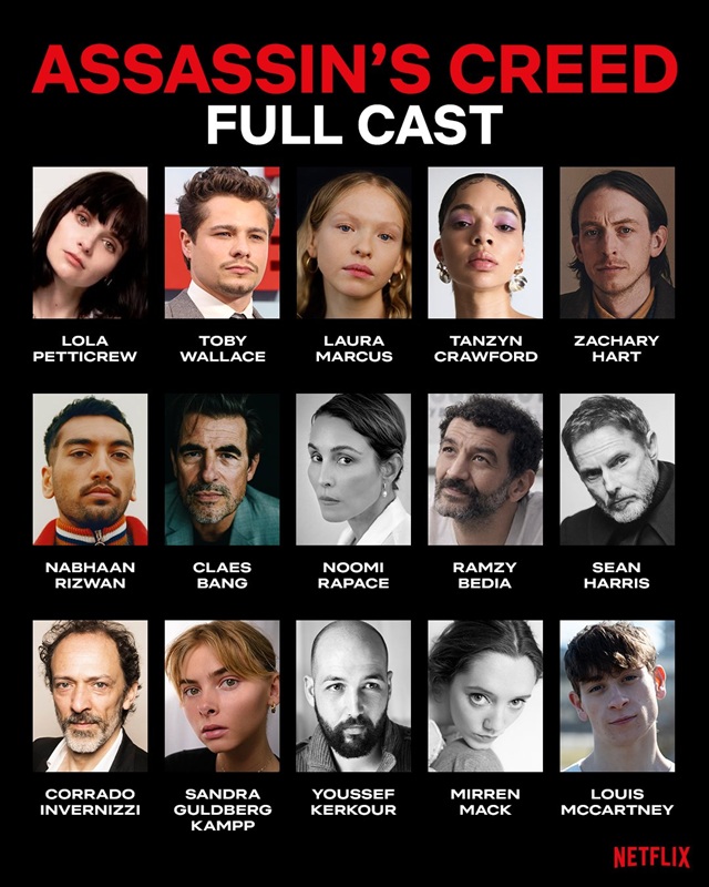 Póster oficial de la serie Assassin's Creed por Netflix