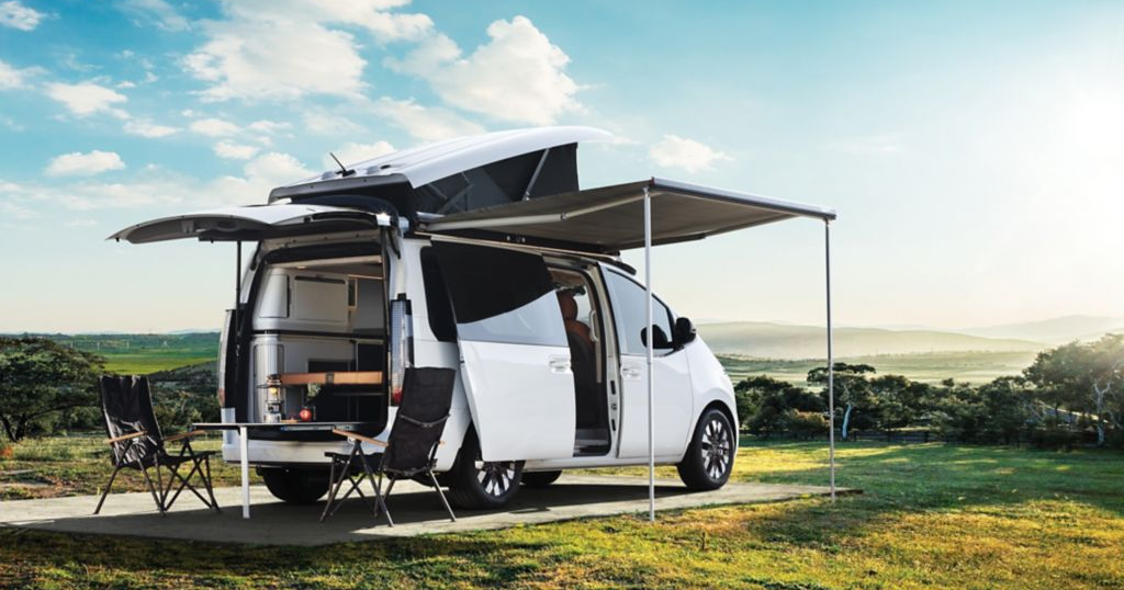 Concepto de camper Hyundai Staria - vista lateral