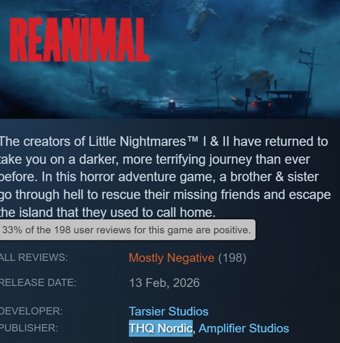 Captura de pantalla del juego Reanimal