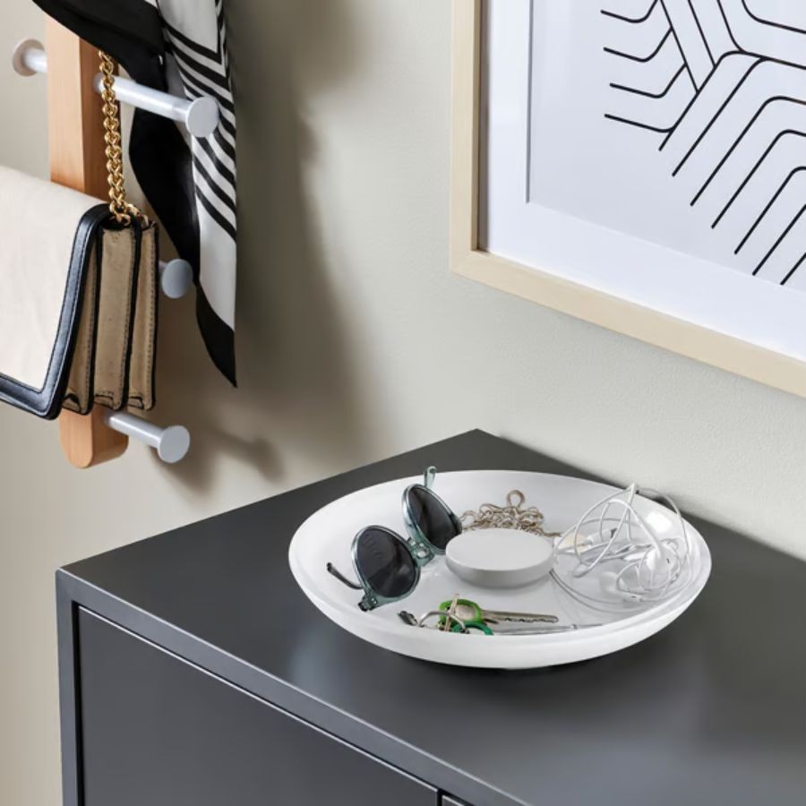 Cargador inalámbrico IKEA Västmärke en forma de cuenco de vidrio