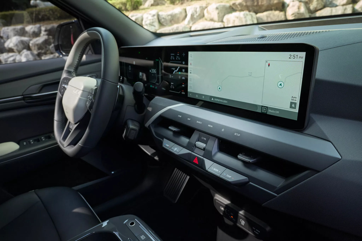 Nueva consola central del Kia EV5