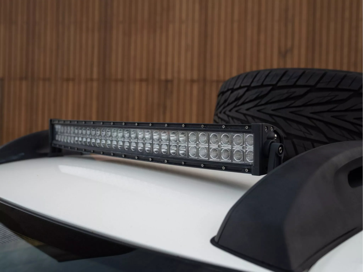 Vista superior con rueda de repuesto