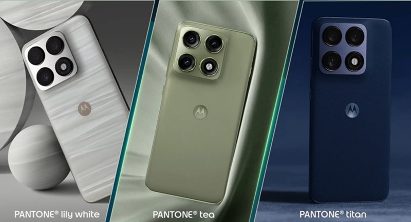 Vista frontal de la pantalla del Motorola Edge 70 Pro