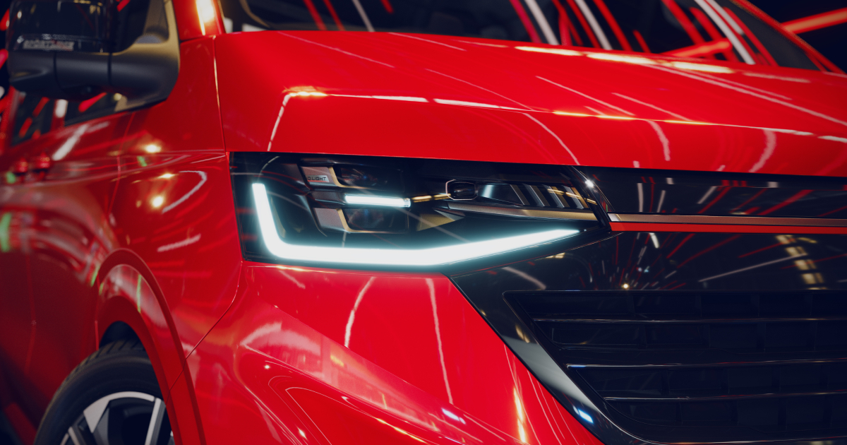 Diseño de faros del Volkswagen Transporter Sportline