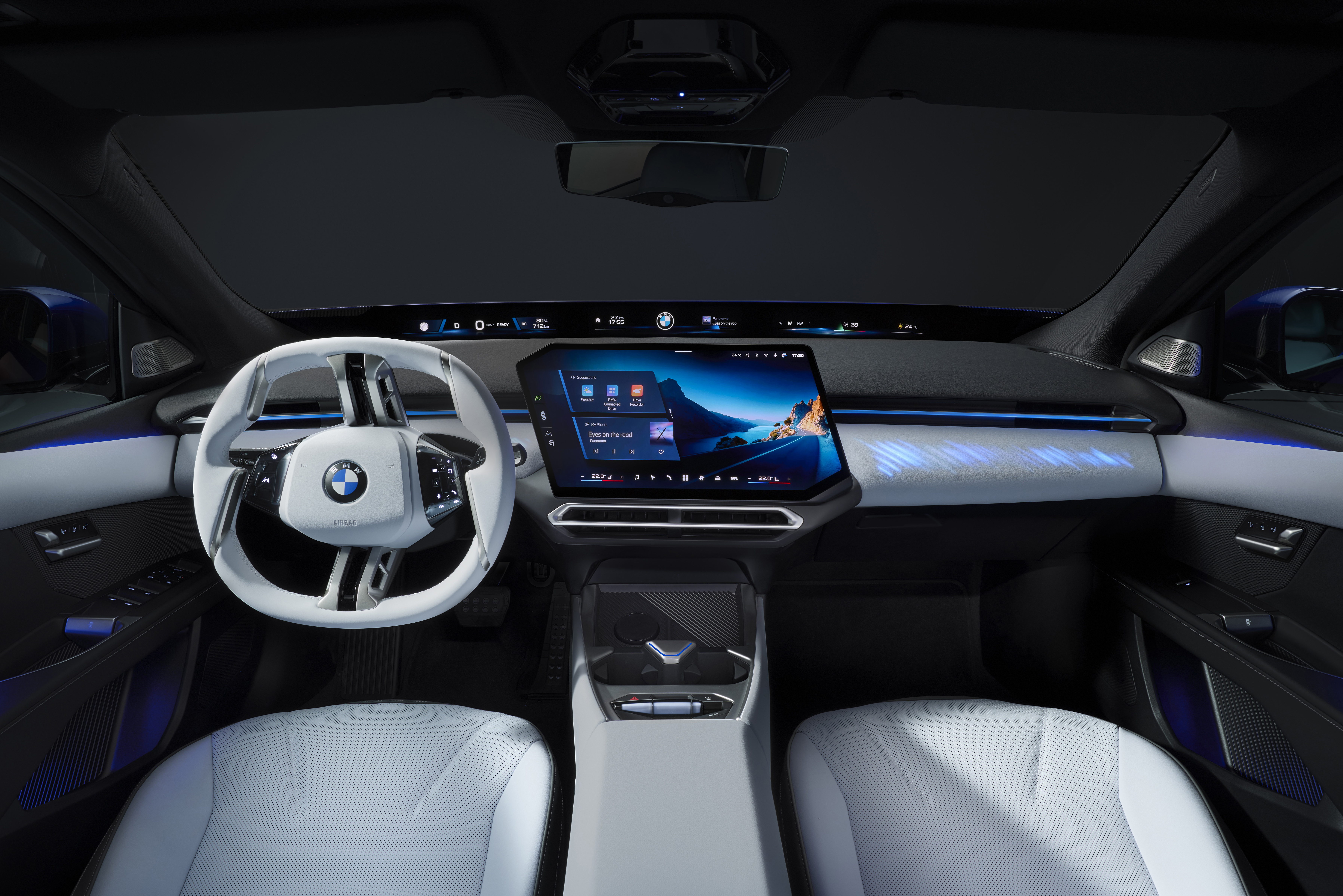Vista trasera interior del BMW i3