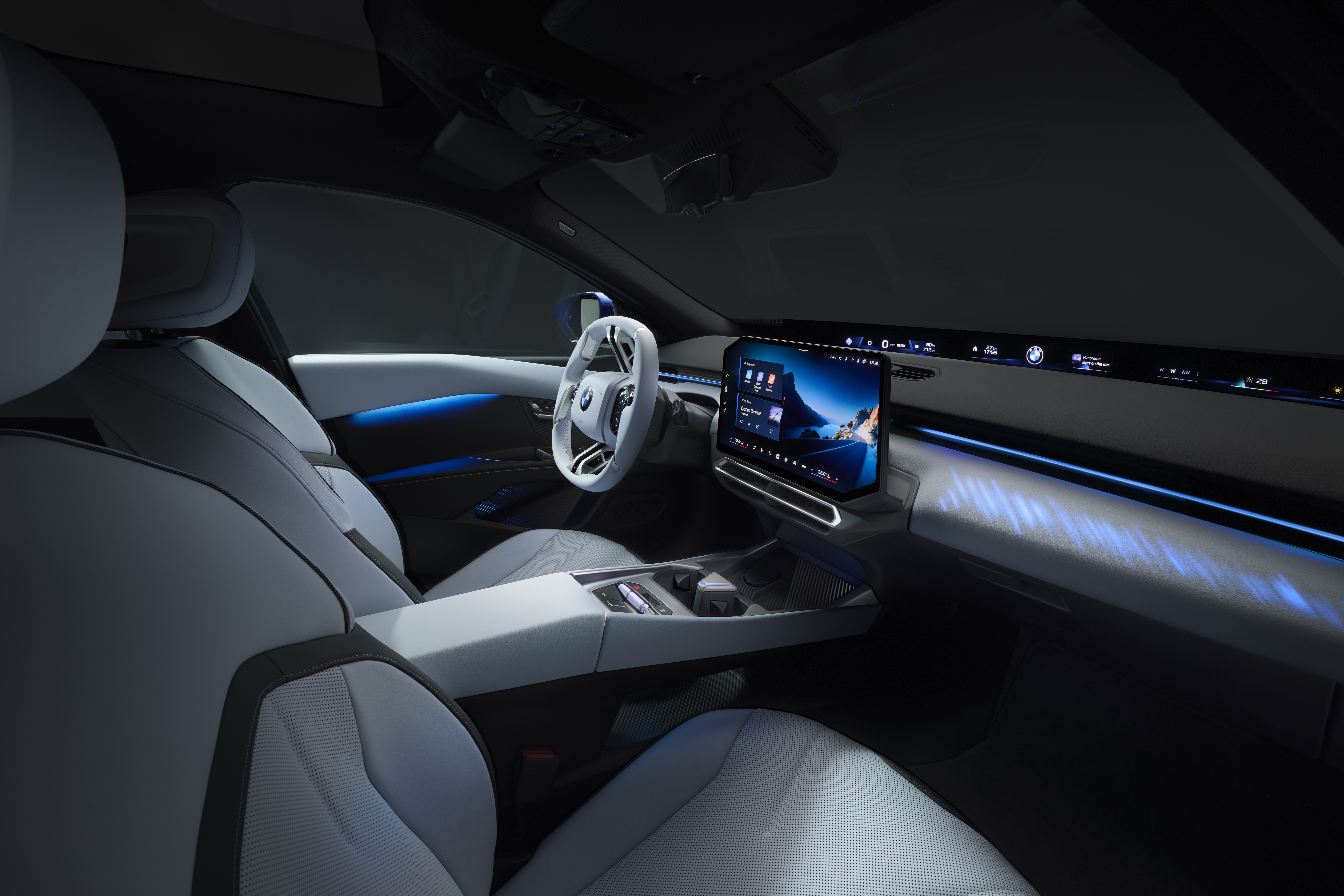 Vista frontal interior del BMW i3