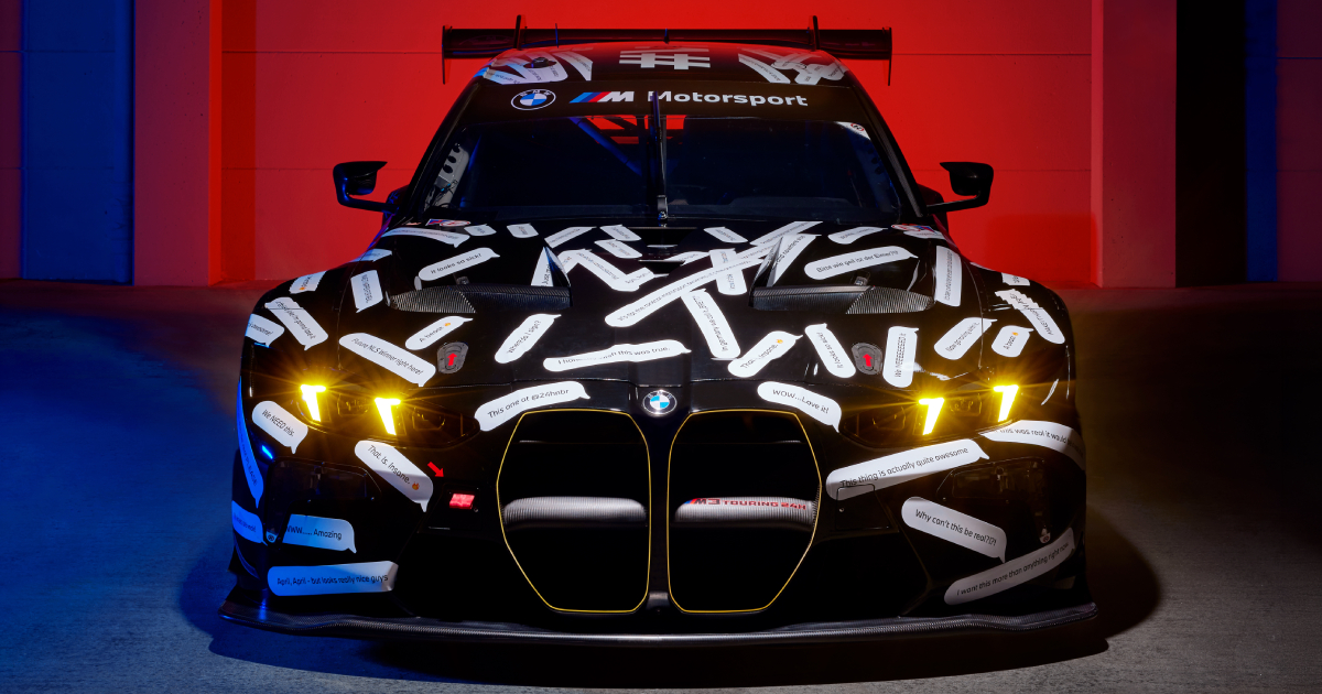 BMW M3 Touring 24H - vista lateral en presentación