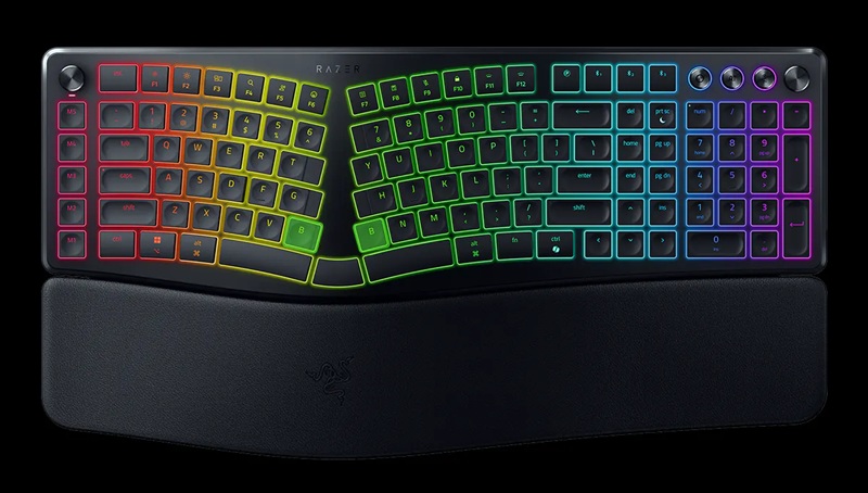 Razer Pro Type Ergo con iluminación RGB