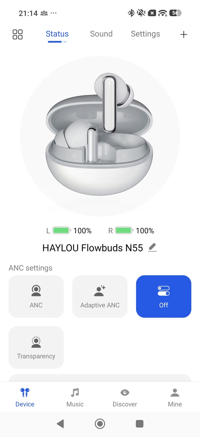 Haylou Sound aplicación de marca - captura de pantalla 1