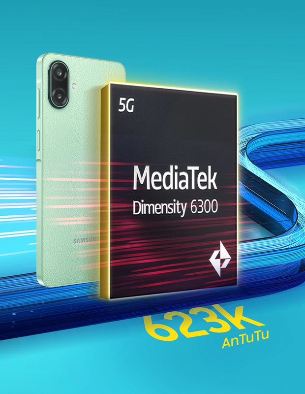 Vista lateral del Samsung Galaxy F70e 5G