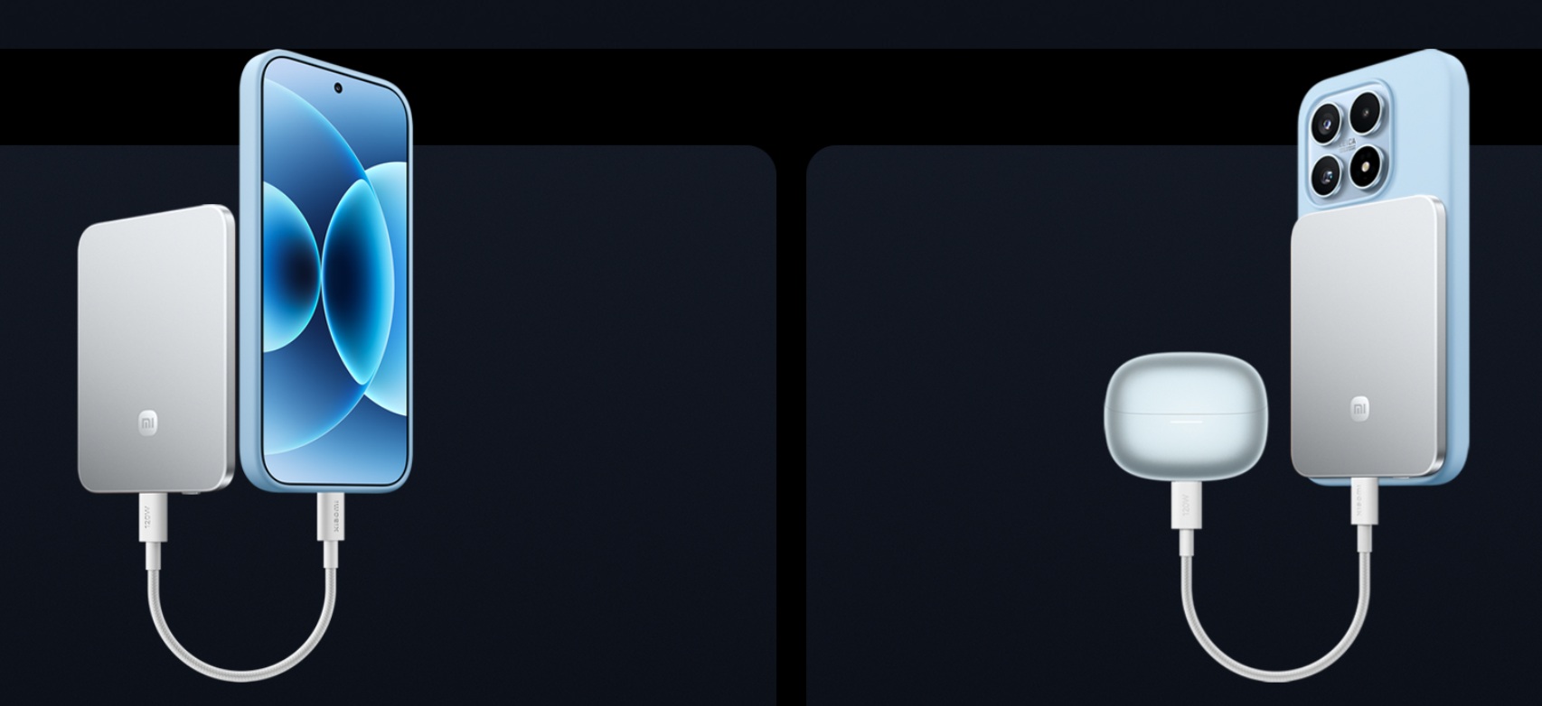 Opciones de color diferentes del Power Bank Magnético Ultrafino