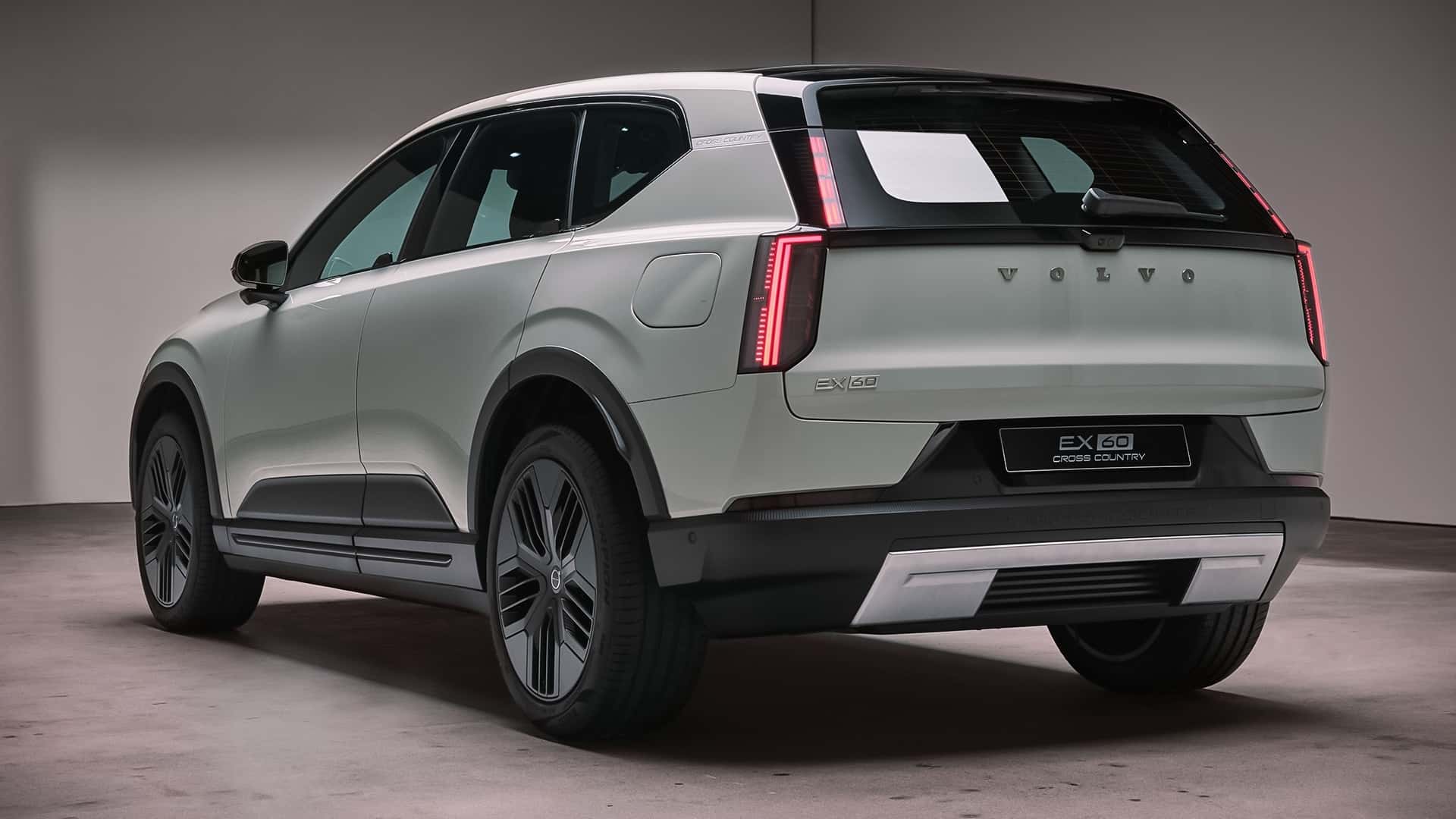 Parte trasera del Volvo EX60 Cross Country