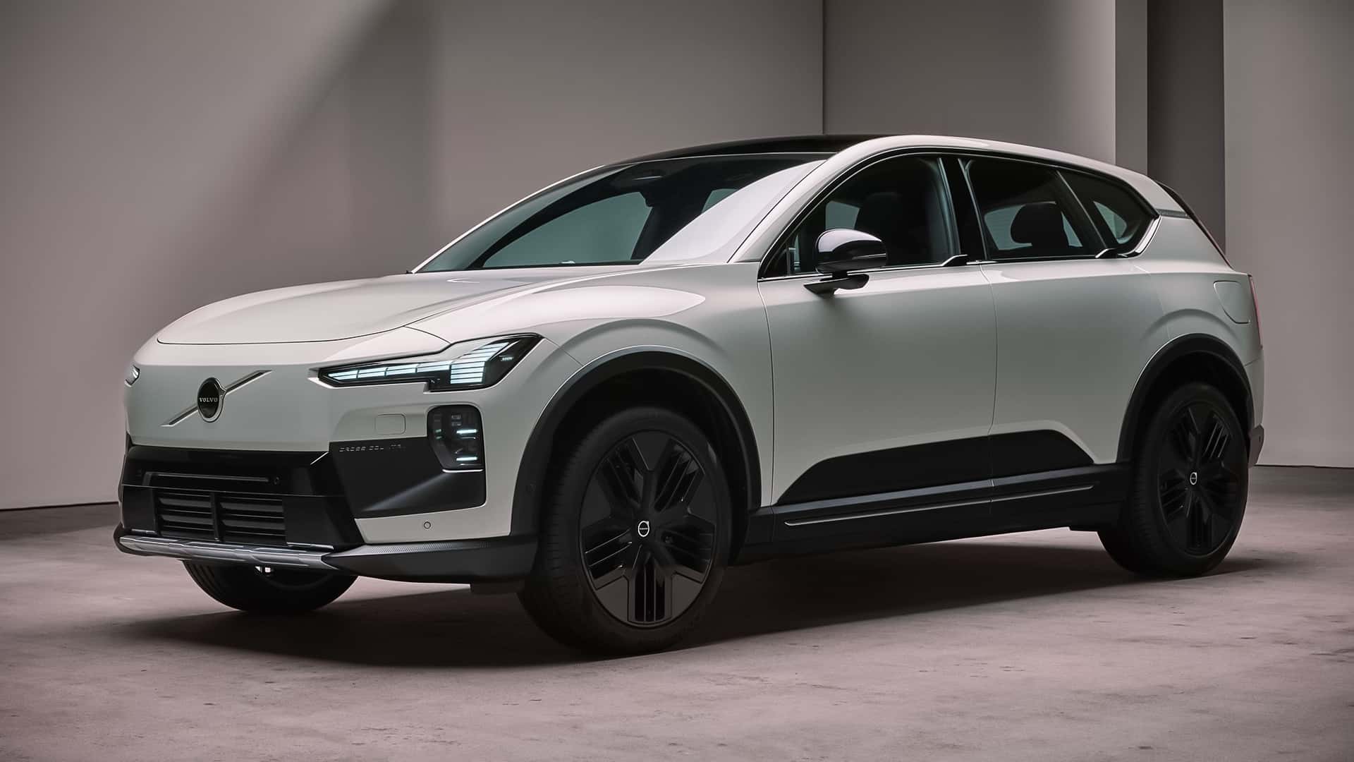 Vista desde arriba en el Volvo EX60 Cross Country